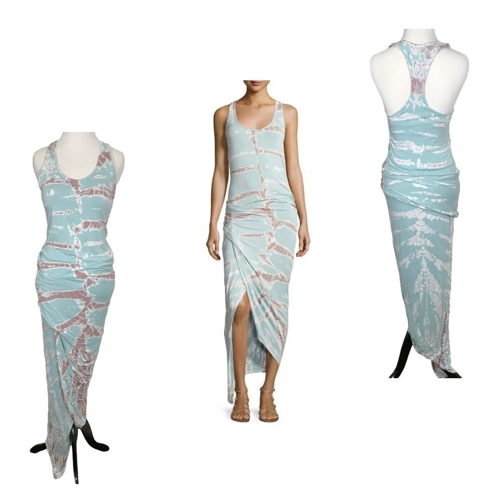 Young Fabulous & Broke Sassy Seafoam Radical Tie Dye Maxi Dress Size S SMALL